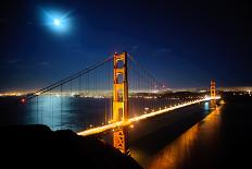 Golden Gate Bridge at Night. San Francisco, USA-TEA-Photographic Print