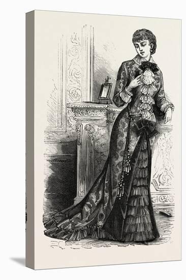 Tea Gown, Fashion, 1882-null-Stretched Canvas