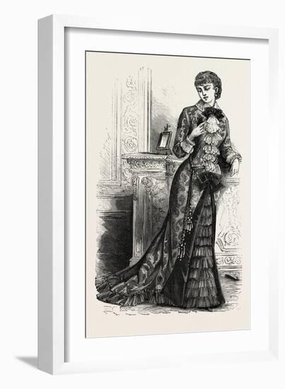 Tea Gown, Fashion, 1882-null-Framed Giclee Print