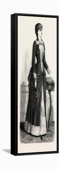 Tea Gown, Fashion, 1882-null-Framed Stretched Canvas