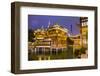 Tea House at the Yuyuan Gardens and Bazaar with the Shanghai Tower Behind, Old Town, Shanghai-Jon Arnold-Framed Photographic Print