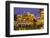 Tea House at the Yuyuan Gardens and Bazaar with the Shanghai Tower Behind, Old Town, Shanghai-Jon Arnold-Framed Photographic Print