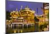 Tea House at the Yuyuan Gardens and Bazaar with the Shanghai Tower Behind, Old Town, Shanghai-Jon Arnold-Mounted Photographic Print