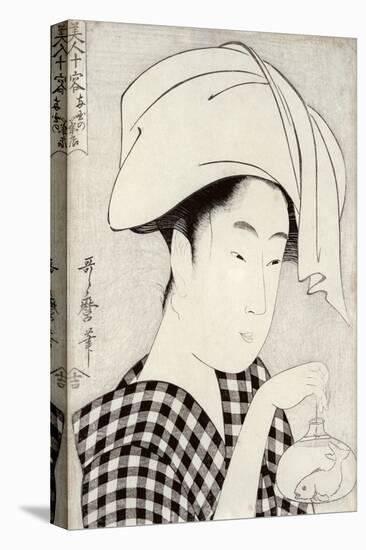 Tea-House in Ryogoku, from the Series Bijin Juyo-Kitagawa Utamaro-Stretched Canvas