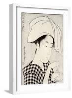 Tea-House in Ryogoku, from the Series Bijin Juyo-Kitagawa Utamaro-Framed Giclee Print