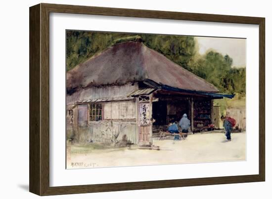 Tea-House in the Village of Hakone, c.1889-Sir Alfred East-Framed Giclee Print