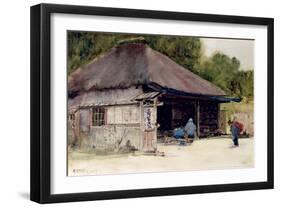 Tea-House in the Village of Hakone, c.1889-Sir Alfred East-Framed Giclee Print