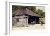 Tea-House in the Village of Hakone, c.1889-Sir Alfred East-Framed Giclee Print