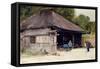 Tea-House in the Village of Hakone, c.1889-Sir Alfred East-Framed Stretched Canvas