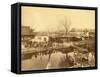 Tea House of Yu Garden in Shanghai (China)-Felice Beato-Framed Stretched Canvas