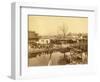 Tea House of Yu Garden in Shanghai (China)-Felice Beato-Framed Photographic Print