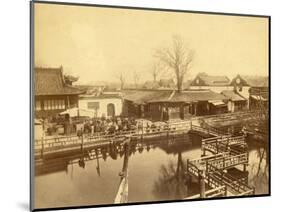 Tea House of Yu Garden in Shanghai (China)-Felice Beato-Mounted Photographic Print