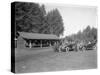 Tea House on the Road to Mount Rainier, 1915-null-Stretched Canvas
