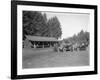 Tea House on the Road to Mount Rainier, 1915-null-Framed Giclee Print