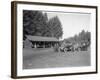 Tea House on the Road to Mount Rainier, 1915-null-Framed Giclee Print