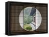 Tea House Window, Sesshuji Temple, Kyoto, Japan-Rob Tilley-Framed Stretched Canvas