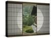 Tea House Window, Sesshuji Temple, Kyoto, Japan-Rob Tilley-Stretched Canvas