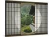 Tea House Window, Sesshuji Temple, Kyoto, Japan-Rob Tilley-Stretched Canvas