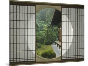 Tea House Window, Sesshuji Temple, Kyoto, Japan-Rob Tilley-Mounted Photographic Print