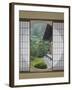 Tea House Window, Sesshuji Temple, Kyoto, Japan-Rob Tilley-Framed Premium Photographic Print