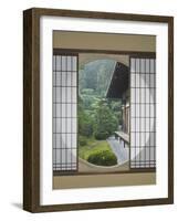 Tea House Window, Sesshuji Temple, Kyoto, Japan-Rob Tilley-Framed Photographic Print