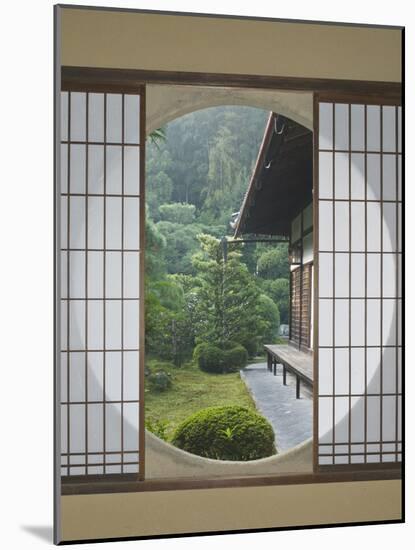 Tea House Window, Sesshuji Temple, Kyoto, Japan-Rob Tilley-Mounted Photographic Print