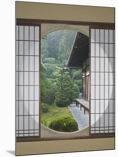 Tea House Window, Sesshuji Temple, Kyoto, Japan-Rob Tilley-Mounted Photographic Print