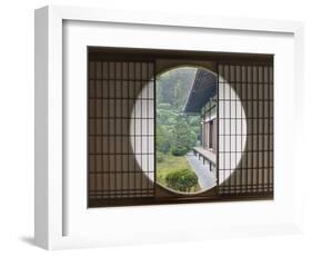 Tea House Window, Sesshuji Temple, Kyoto, Japan-Rob Tilley-Framed Photographic Print