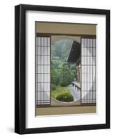 Tea House Window, Sesshuji Temple, Kyoto, Japan-Rob Tilley-Framed Photographic Print