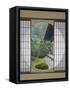 Tea House Window, Sesshuji Temple, Kyoto, Japan-Rob Tilley-Framed Stretched Canvas