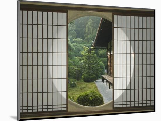 Tea House Window, Sesshuji Temple, Kyoto, Japan-Rob Tilley-Mounted Photographic Print