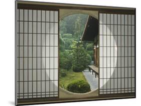 Tea House Window, Sesshuji Temple, Kyoto, Japan-Rob Tilley-Mounted Photographic Print