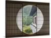 Tea House Window, Sesshuji Temple, Kyoto, Japan-Rob Tilley-Stretched Canvas