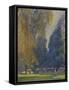 'Tea in Kensington Gardens, 1914', (1920)-Claude Allin Shepperson-Framed Stretched Canvas