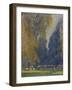 'Tea in Kensington Gardens, 1914', (1920)-Claude Allin Shepperson-Framed Giclee Print