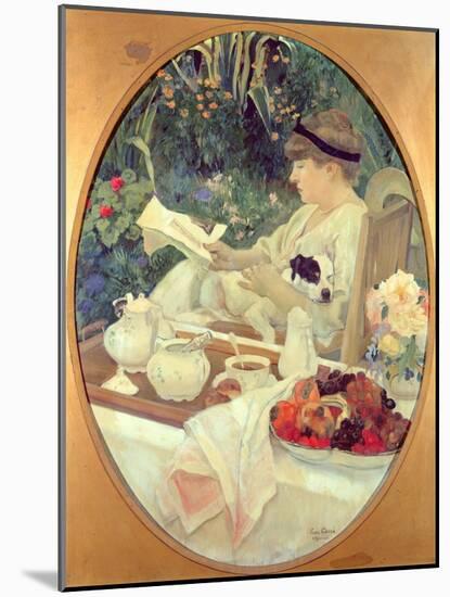 Tea in the Garden, 1910-Leon Georges Carre-Mounted Giclee Print