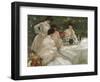 Tea in the Garden-Frederick Carl Frieseke-Framed Giclee Print