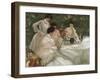 Tea in the Garden-Frederick Carl Frieseke-Framed Giclee Print