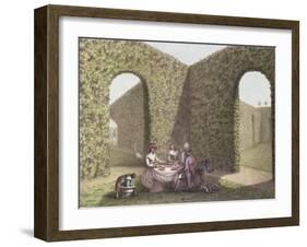 Tea in the Garden-Lequeu-Framed Giclee Print