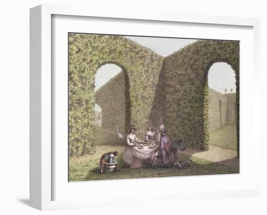 Tea in the Garden-Lequeu-Framed Giclee Print