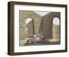 Tea in the Garden-Lequeu-Framed Giclee Print