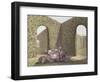 Tea in the Garden-Lequeu-Framed Giclee Print