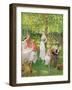 Tea in the Garden-Jules Cayron-Framed Giclee Print