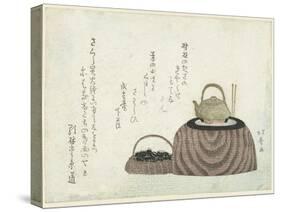 Tea Kettle on the Stove-Shotei Hokuju-Stretched Canvas