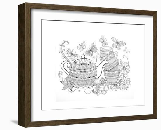 Tea Kettle5-Neeti Goswami-Framed Art Print