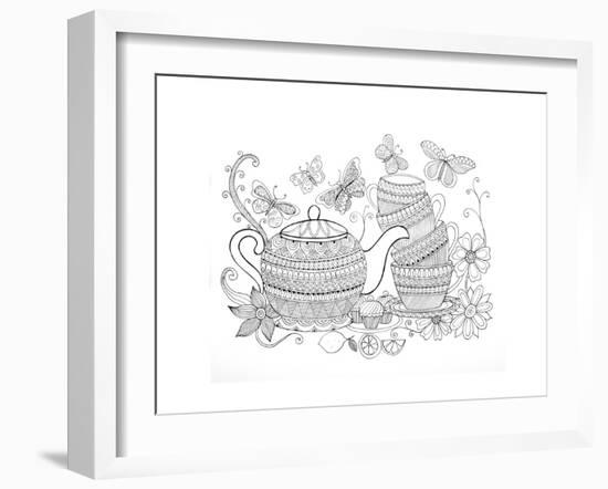 Tea Kettle5-Neeti Goswami-Framed Art Print