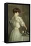 Tea Leaves-William McGregor Paxton-Framed Stretched Canvas