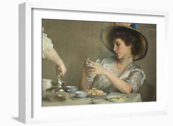 Tea Leaves-William McGregor Paxton-Framed Art Print