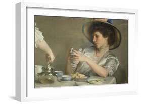 Tea Leaves-William McGregor Paxton-Framed Art Print