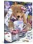 Tea Party Bear 1-Jenny Newland-Stretched Canvas